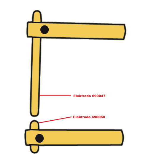 Obrázek z Elektroda pro čelisti XA1 Telwin 690050 