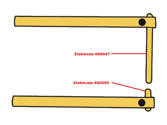 Obrázek z Elektroda pro čelisti XA6 Telwin 690050 